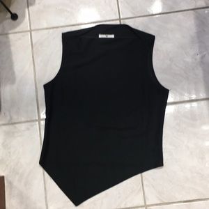 Asymmetrical cute slight shimmer top